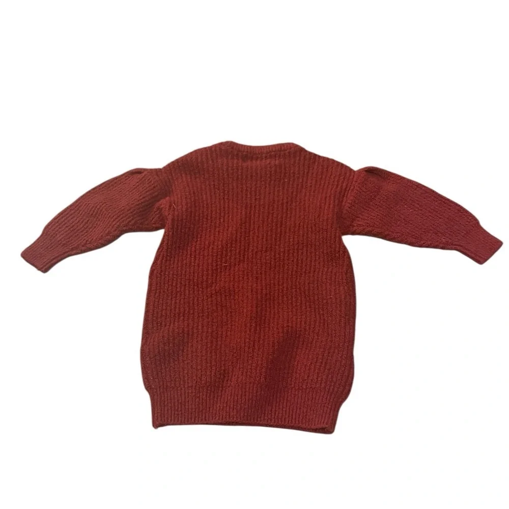 Old Navy Maroon Knit Casual Dress for Kids